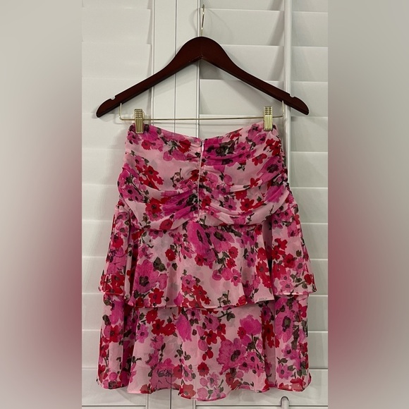 MISA Los Angeles Silk Elisa Floral Mini Skirt - Picture 3 of 9